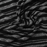 Black Horizontal-Stripe Knit, Poly-Viscose