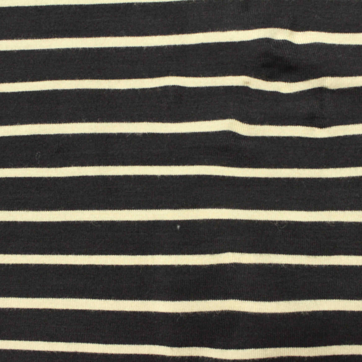 Navy Horizontal-Stripe Knit, Viscose, 293 gsm