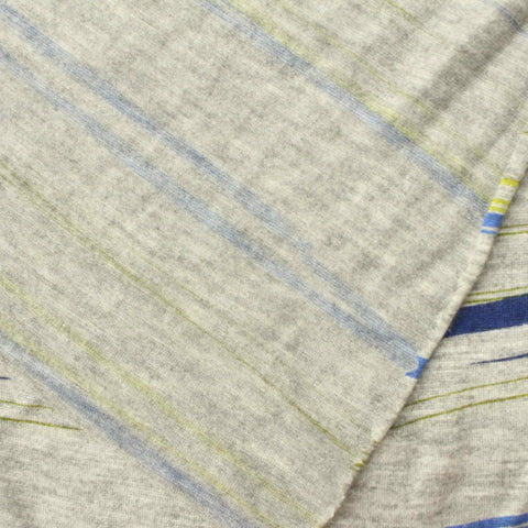 Blue Stripes Knit, Viscose, 103 gsm