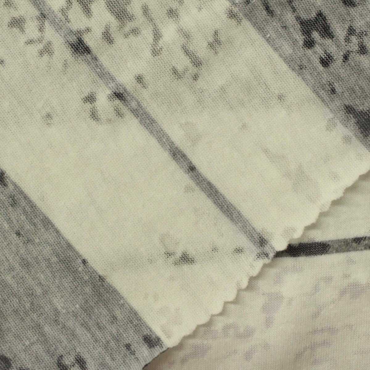 Off-White Stripes Knit, Cotton-Poly