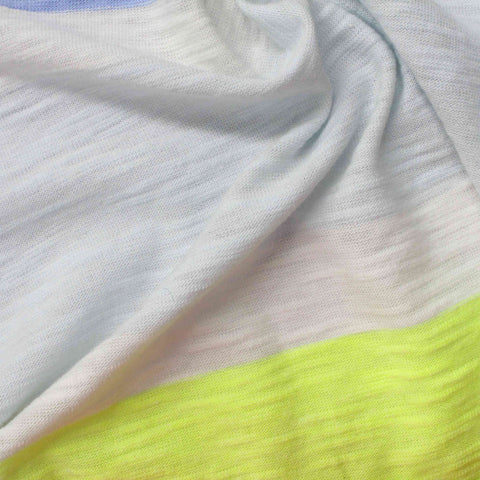 Light Blue Horizontal-Stripe Knit