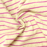 Magenta Stripes Knit, Viscose-Linen
