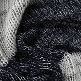 Dark Blue Marl Knit, Poly-Viscose — texture