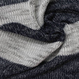 Dark Blue Marl Knit, Poly-Viscose