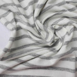 Grey Horizontal-Stripe Knit, Viscose