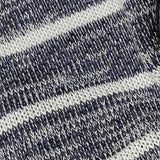 Navy Horizontal-Stripe Knit, Viscose-Poly — texture