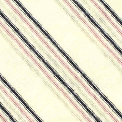 Cream Stripes Knit, Viscose, 160 gsm