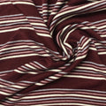 Maroon Horizontal-Stripe Knit, Viscose