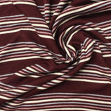 Maroon Horizontal-Stripe Knit, Viscose