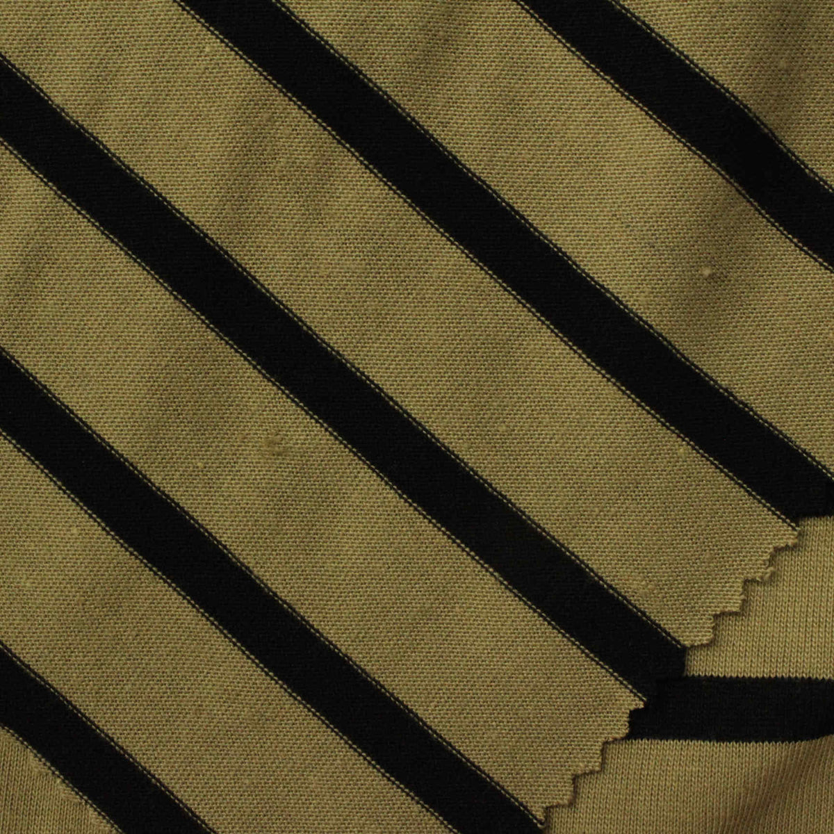 Black Diagonal-Stripe Knit, Poly-Viscose