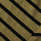 Black Diagonal-Stripe Knit, Poly-Viscose
