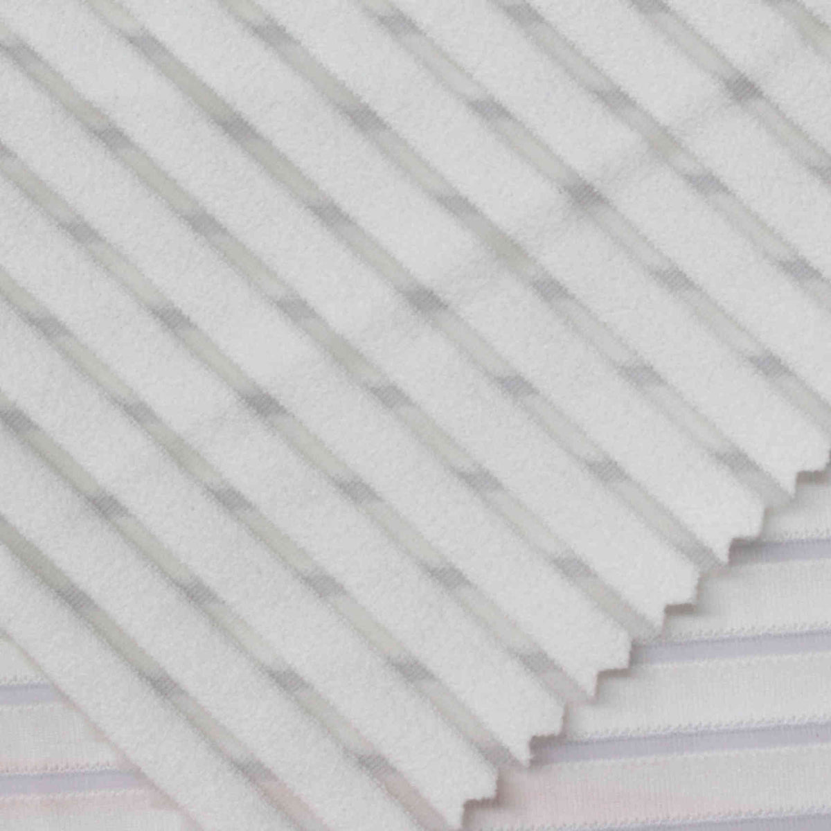 White Stripe Interlock Knit