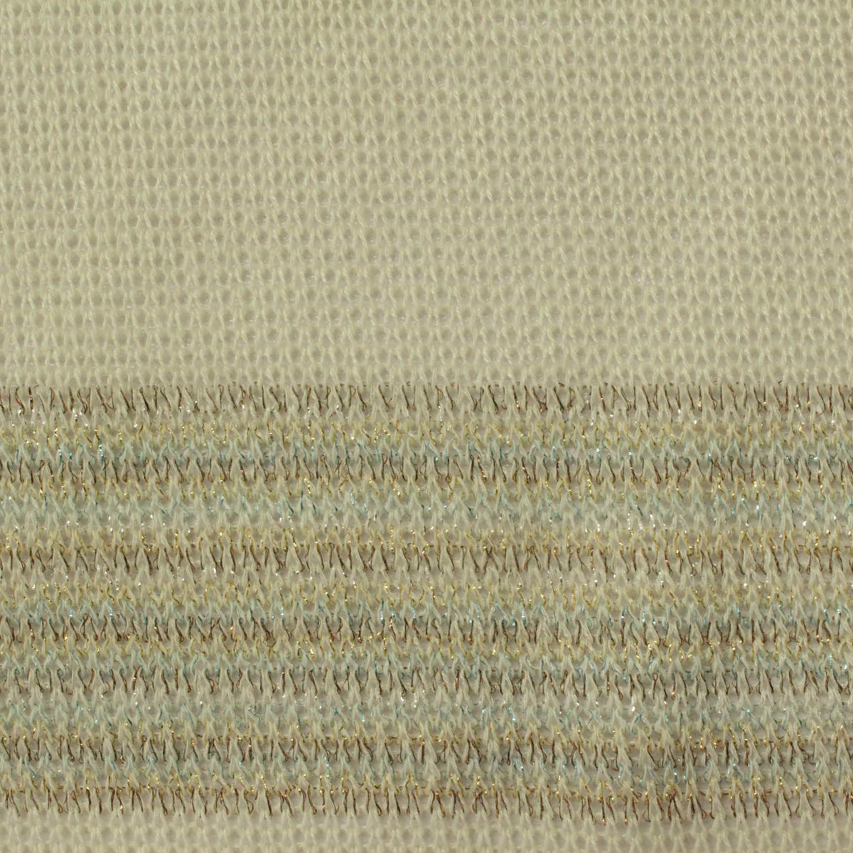 Gold Horizontal-Stripe Chunky Knit