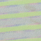 Striped Viscose Nylon Rib Knit Fabric, 115 gsm, 155 cm — Green — texture