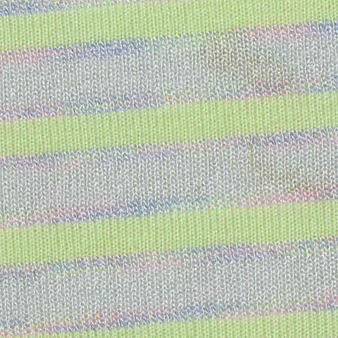 Striped Viscose Nylon Rib Knit Fabric, 115 gsm, 155 cm — Green
