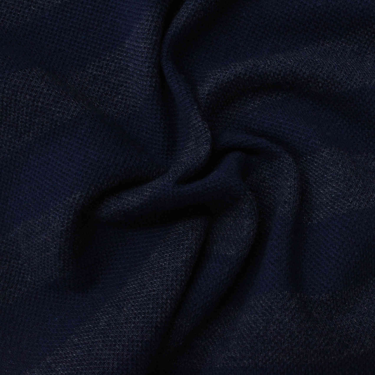 Striped Knit Fabric, 237 gsm, 201 cm — Navy