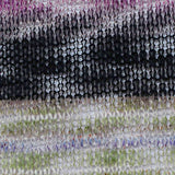 Black Horizontal-Stripe Rib Knit, Polyester — texture