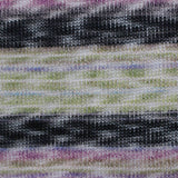 Black Horizontal-Stripe Rib Knit, Polyester