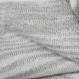 Grey Horizontal-Stripe Rib Knit, Poly-Viscose — texture