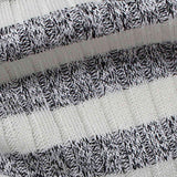 White Stripe Rib Knit — texture
