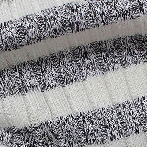 White Stripe Rib Knit