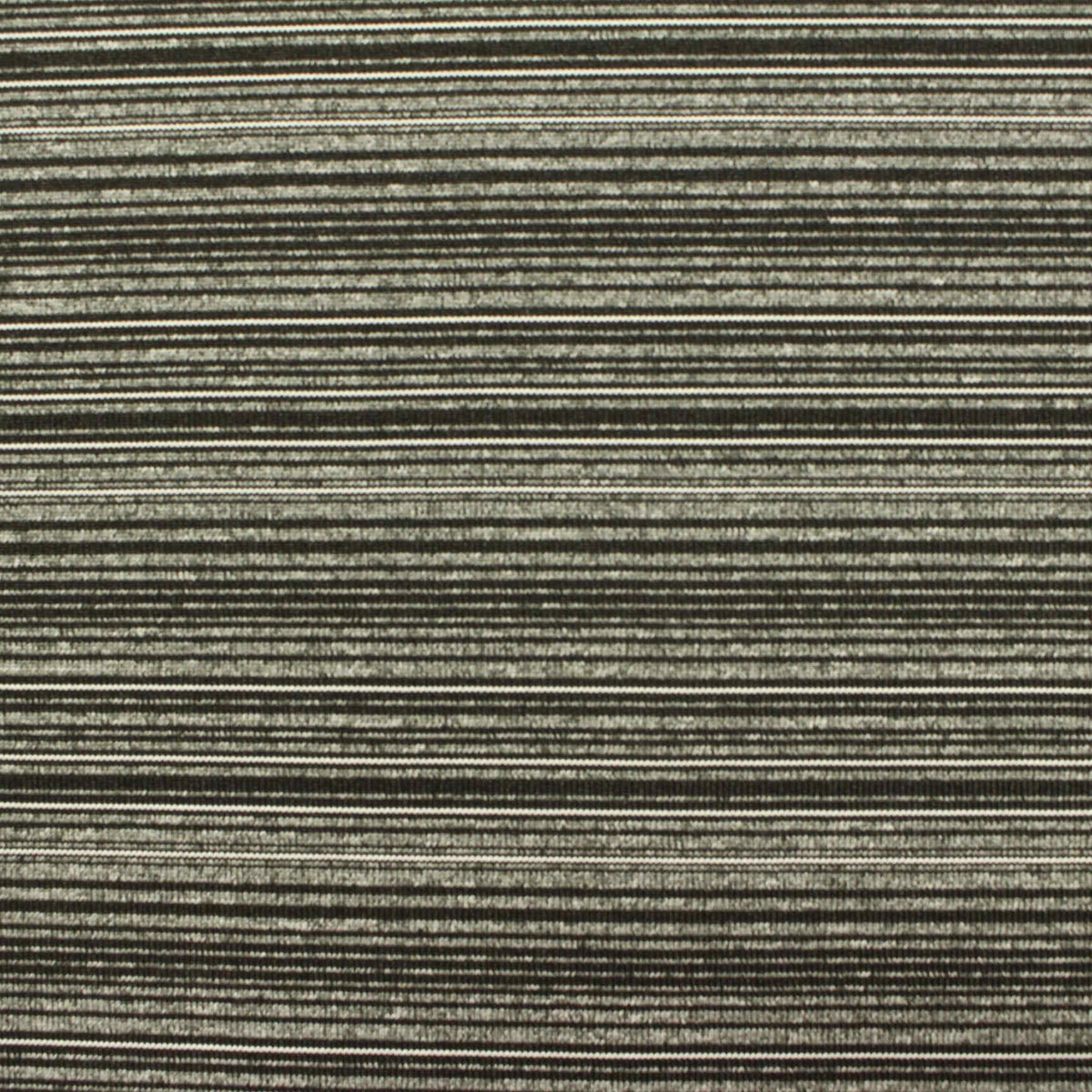 Dark Grey Horizontal-Stripe Rib Knit, Polyester, 250 gsm
