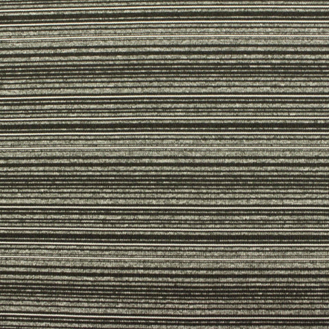 Dark Grey Horizontal-Stripe Rib Knit, Polyester, 250 gsm