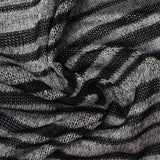 Black Zebra Rib Knit