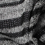 Black Zebra Rib Knit — texture