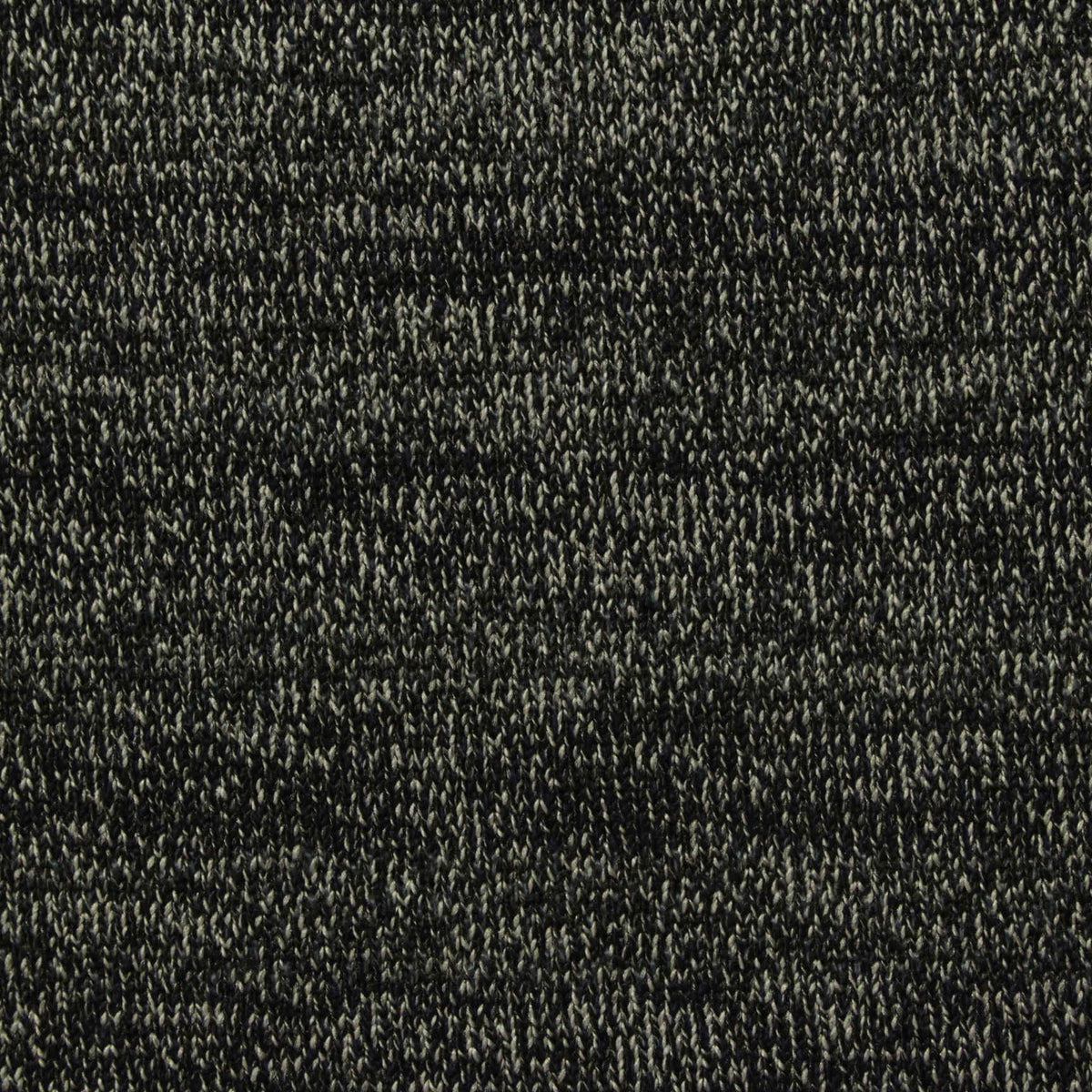 Black Marl Rib Knit, Polyester, 320 gsm