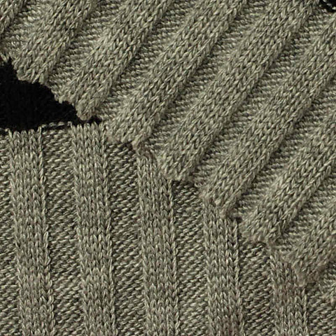 Black Stripes Rib Knit