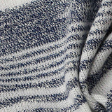 White Horizontal-Stripe Rib Knit — texture