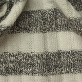 Off-White Marl Rib Knit, Viscose-Poly — texture