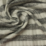 Off-White Marl Rib Knit, Viscose-Poly