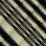Striped Viscose Polyester Stretch Rib Knit Fabric, 200 gsm, 155 cm — Black — texture