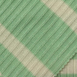 Light Green Check Rib Knit, Polyester