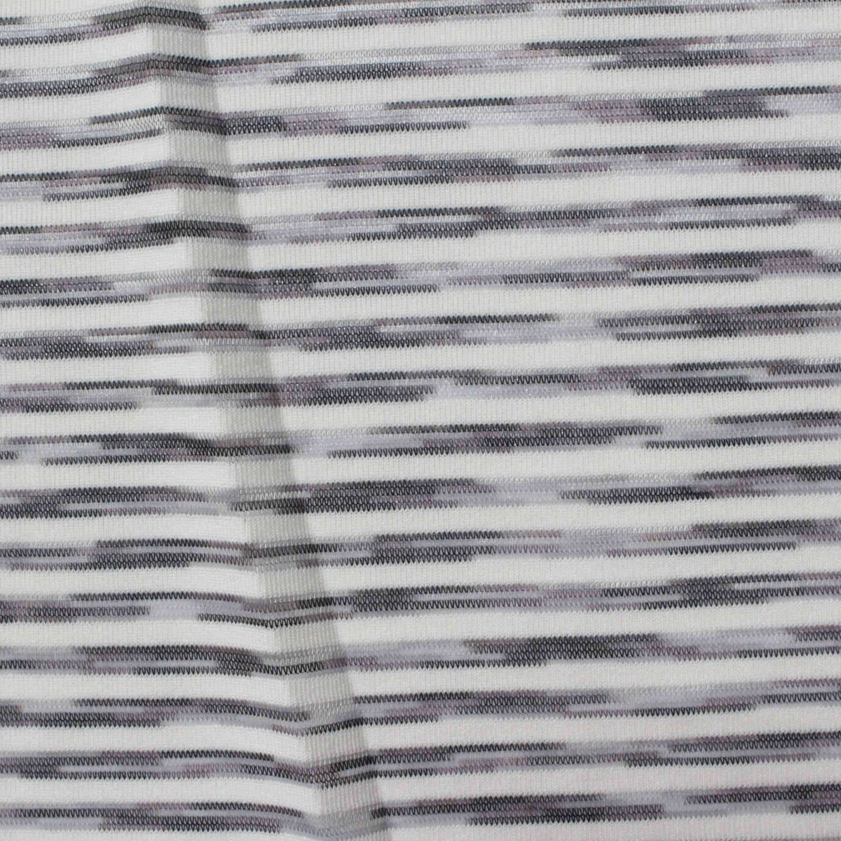 Heathered Grey Horizontal-Stripe Rib Knit, Acrylic-Poly