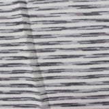 Heathered Grey Horizontal-Stripe Rib Knit, Acrylic-Poly