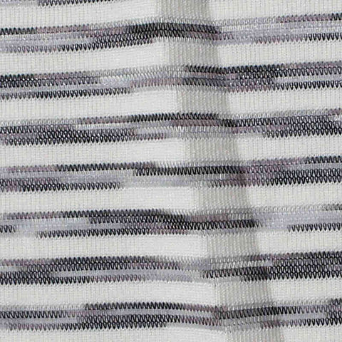Heathered Grey Horizontal-Stripe Rib Knit, Acrylic-Poly