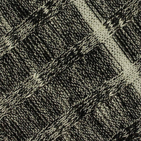 Black Marl Rib Knit, 247 gsm
