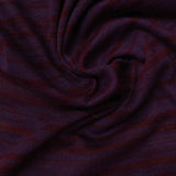 Purple Horizontal-Stripe Rib Knit, Viscose