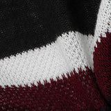 Black Horizontal-Stripe Rib Knit — texture