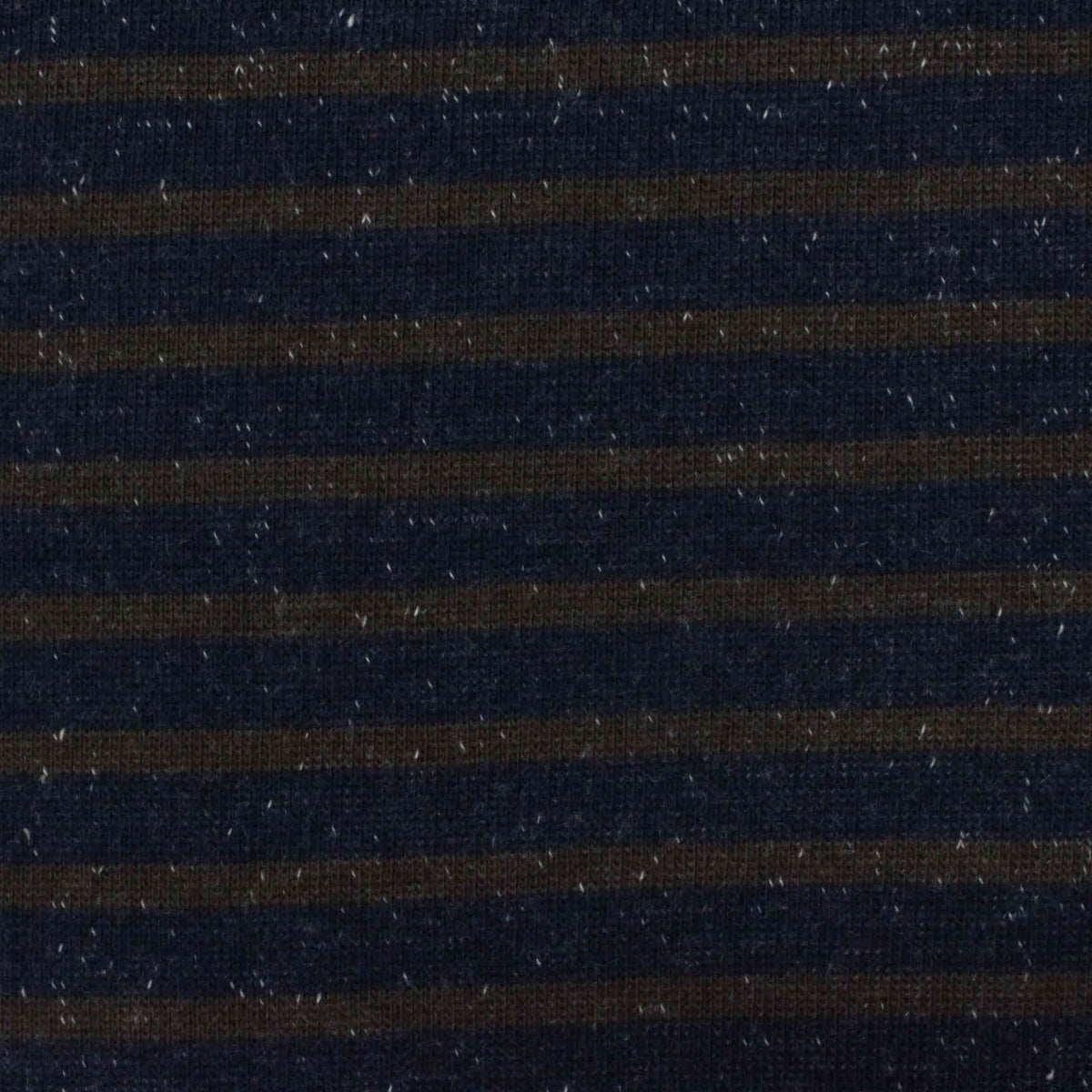 Navy Marled-Stripe Rib Knit, Cotton