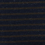 Navy Marled-Stripe Rib Knit, Cotton