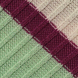 Light Green Diagonal-Stripe Rib Knit, Polyester — texture
