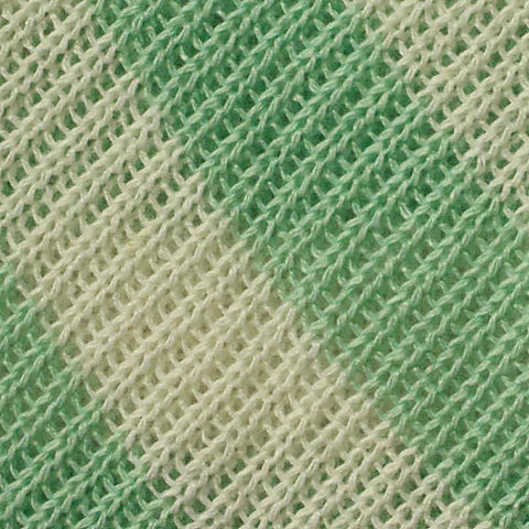 Green Stripes Rib Knit, Polyester