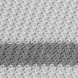 White Horizontal-Stripe Rib Knit, Polyester — texture