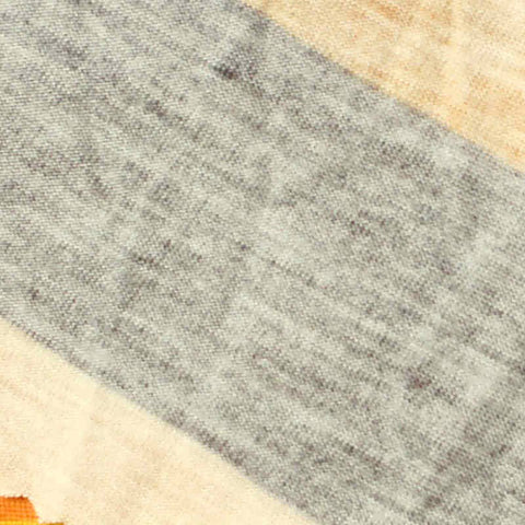 Beige Diagonal-Stripe Rib Knit, Viscose