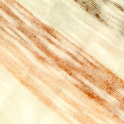 Cream Irregular-Stripe Rib Knit, Viscose