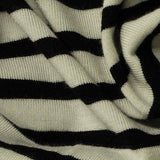 Black Horizontal-Stripe Knit — texture